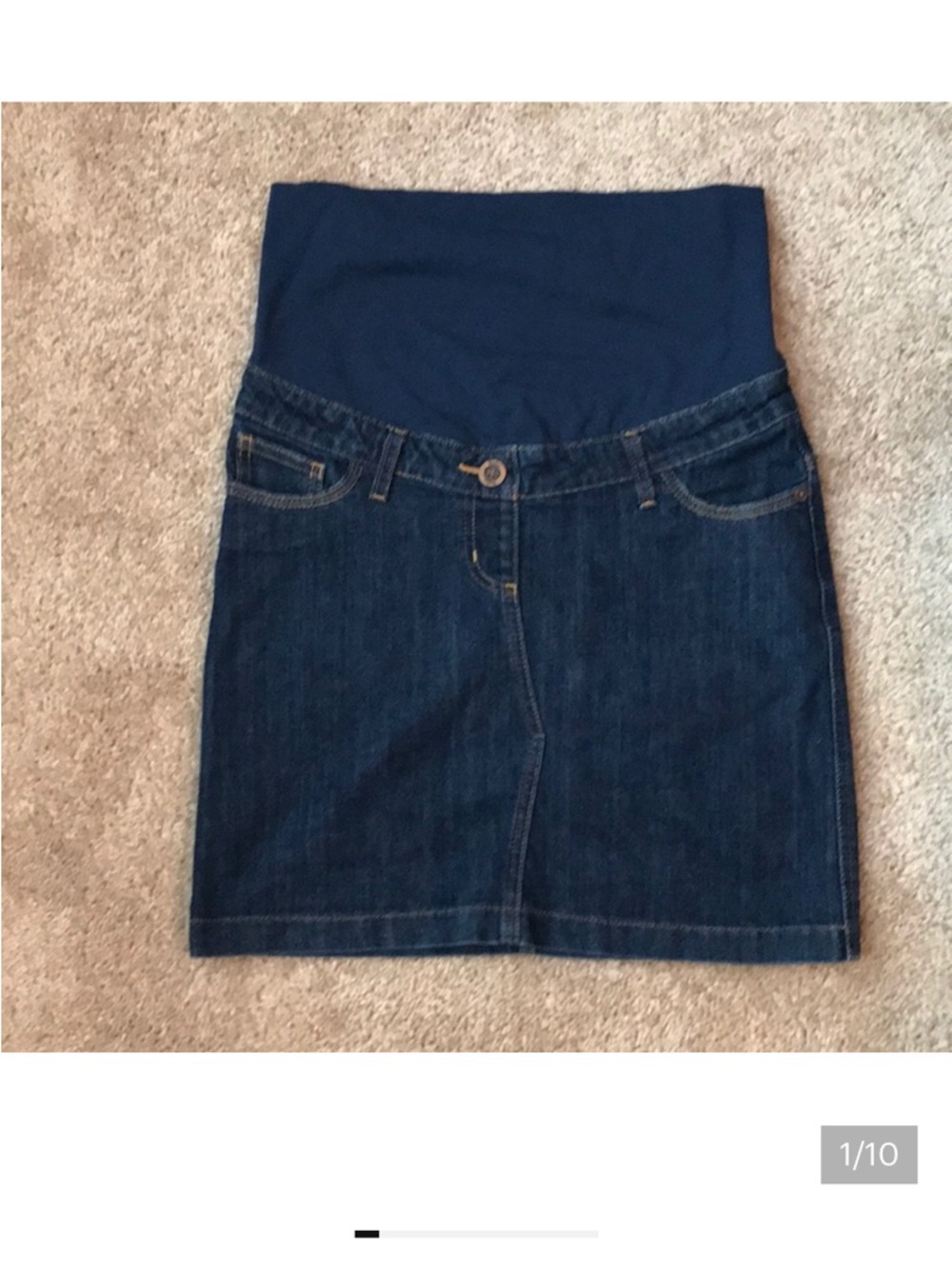Boden Maternity Denim Skirt